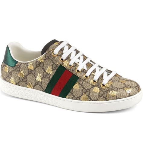 gucci honey bee sneakers|Gucci new ace sneakers women's.